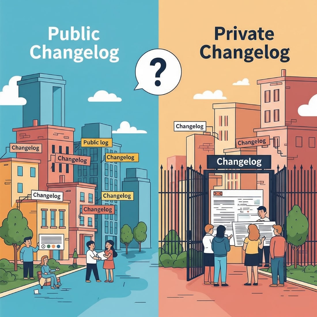Public vs. Private Changelogs